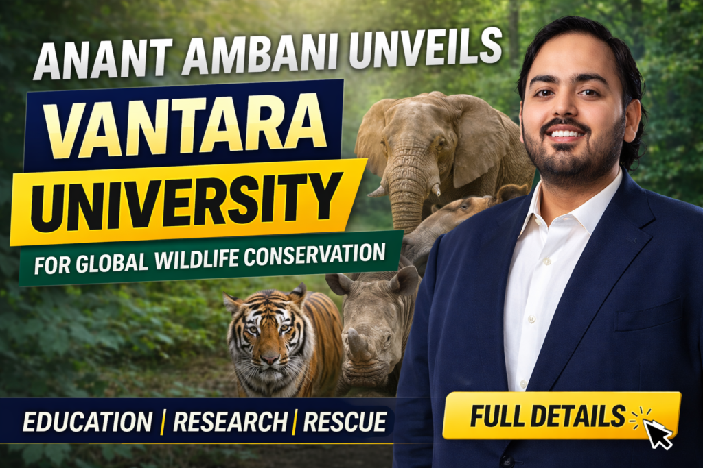 Anant Ambani Launches Vantara University
